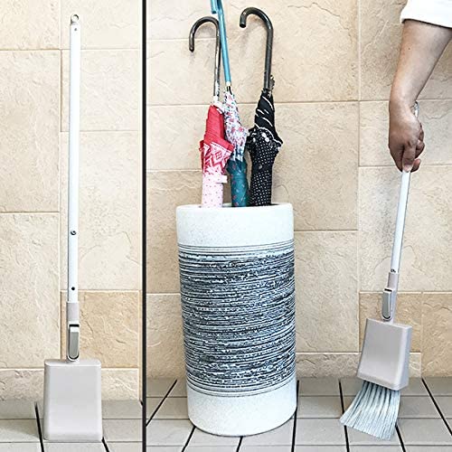 日本クリンテック ほうき アイボリー 幅9.5×奥行6×高さ67cm STAND.フリースタンディングブルームS
