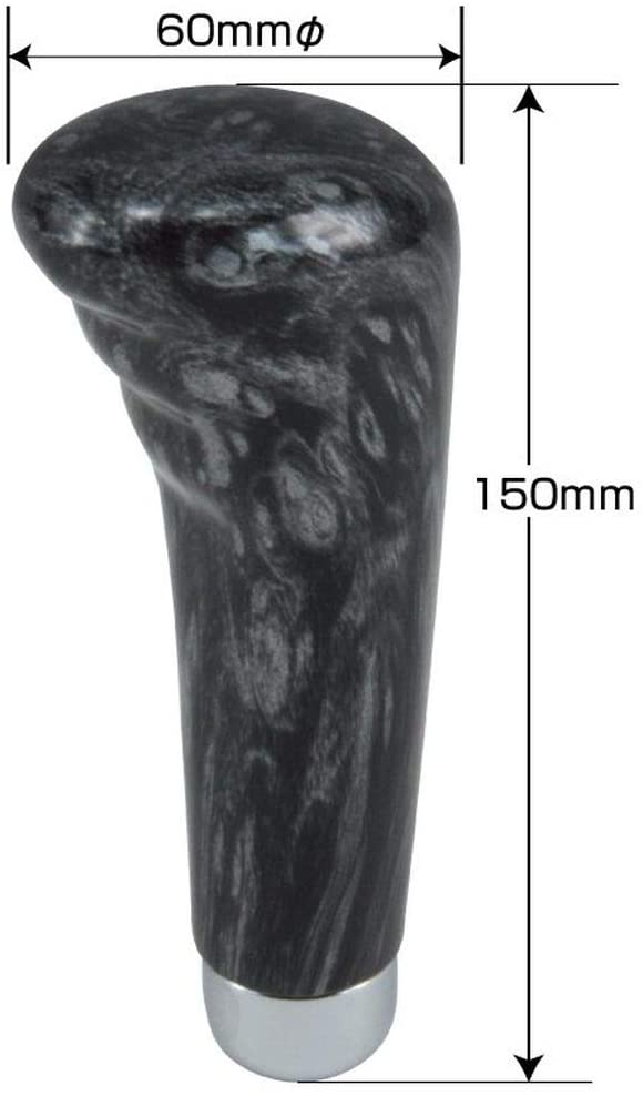 ジェットイノウエ(JET INOUE) シフトノブ ガングリップノブ 黒木目調 長さ150mm トラック 口径 12×1.25 560215