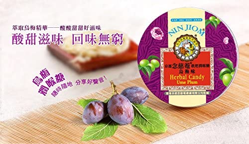 《京都念慈菴》 枇杷潤喉糖（烏梅味）（のど飴 梅味） 60g《台湾 お土産》 [並行輸入品]