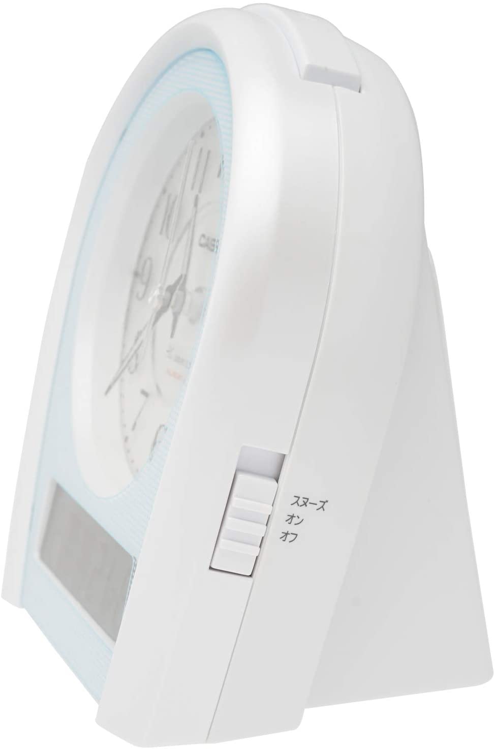 CASIO(カシオ) 目覚まし時計 電波 シルバー アナログ 常時点灯 温度 湿度 カレンダー 表示 TTM-160NJ-8JF