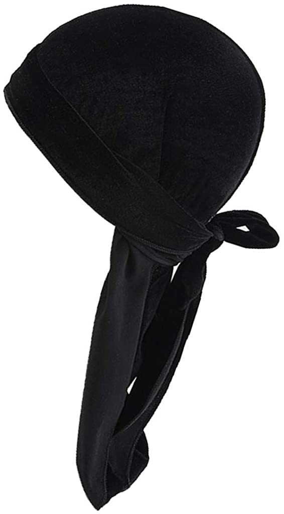 Abbraccia 4ピース/個メンズレディースDuragキャップサテンウェーブキャップボンネットヘッドラップバンダナハット