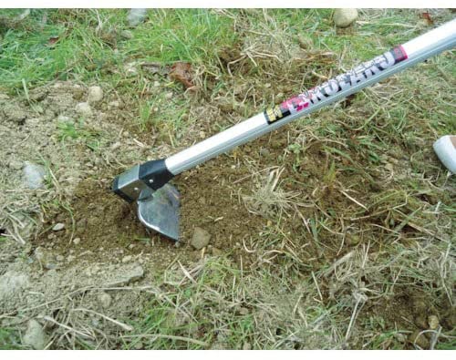 【柄と頭が固定式なので打ち付け不要】楽々印 超軽量開墾鍬 ステンレス 1050mm柄