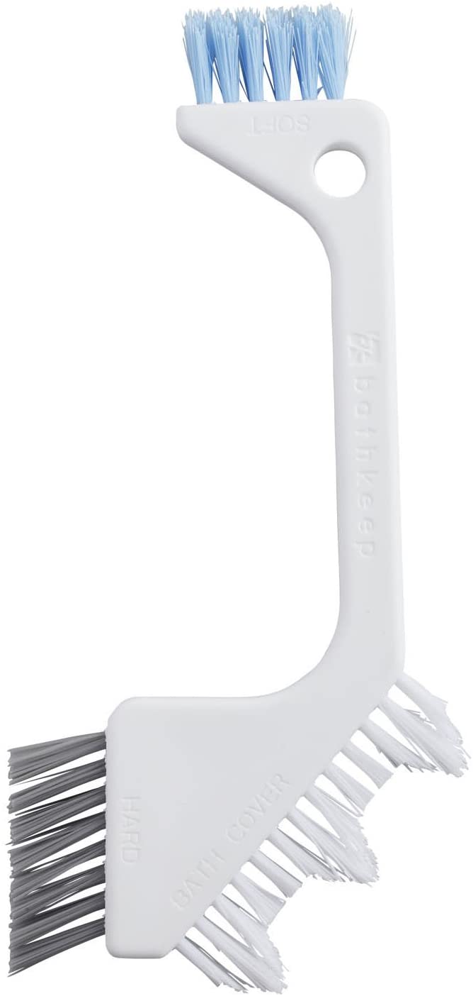 aisen 目地 風呂ふたブラシ BKA04 ホワイト 幅10.5×長さ23cm