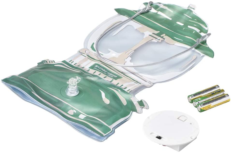 セトクラフト(Seto Craft) デザイン小物 ブラウン 13W×10L×27H(ハンドル含まず)cm セトクラフト インフレータブルランタン(ハリケーン)ブラウン SF-3862-BR