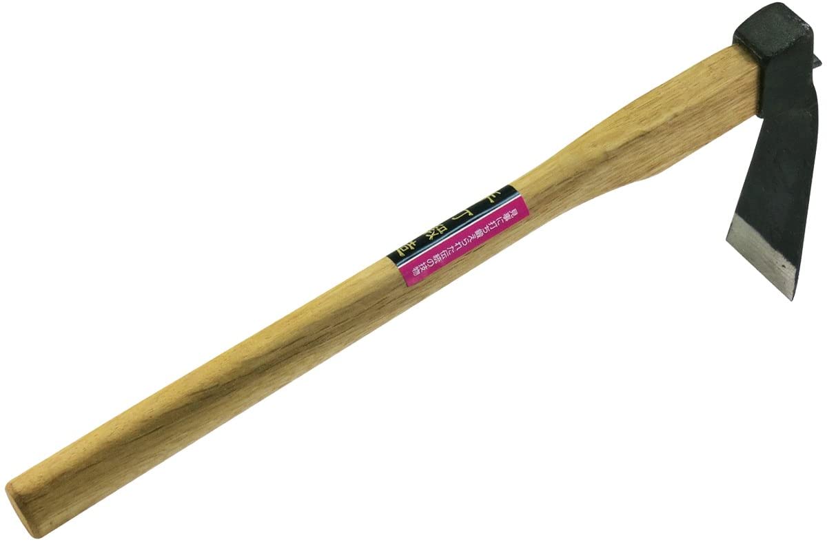 手打鍛造 片手鍬 バチ 小 390mm柄 13344