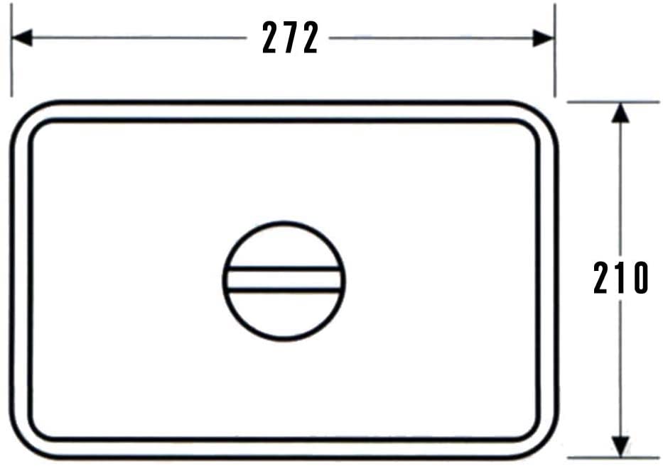 AG 18-8ステンレス 角バット蓋 272x210mm 18枚取