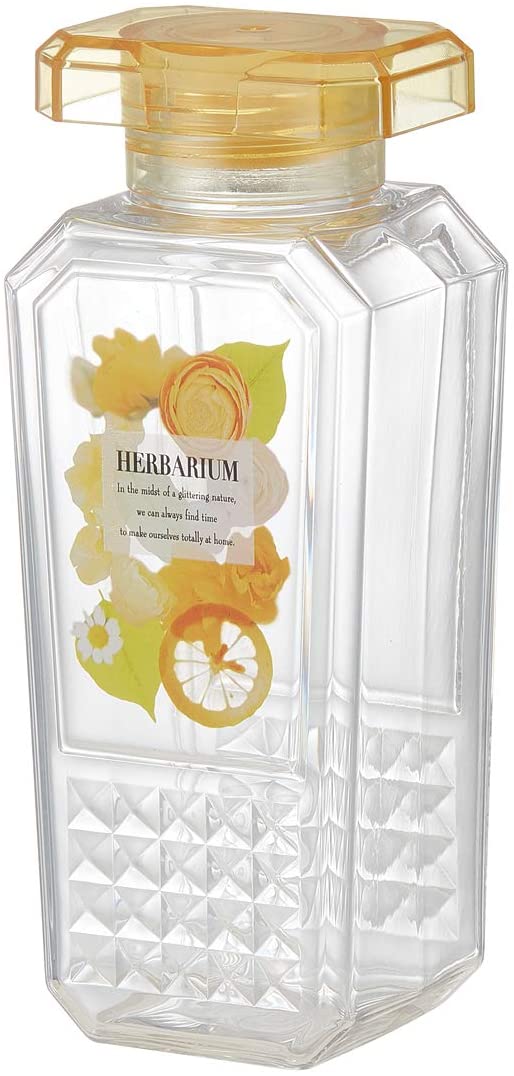 スケーター 香水瓶風 水筒 ウォーターボトル ハーバリウム イエロー 530ml PDFB5