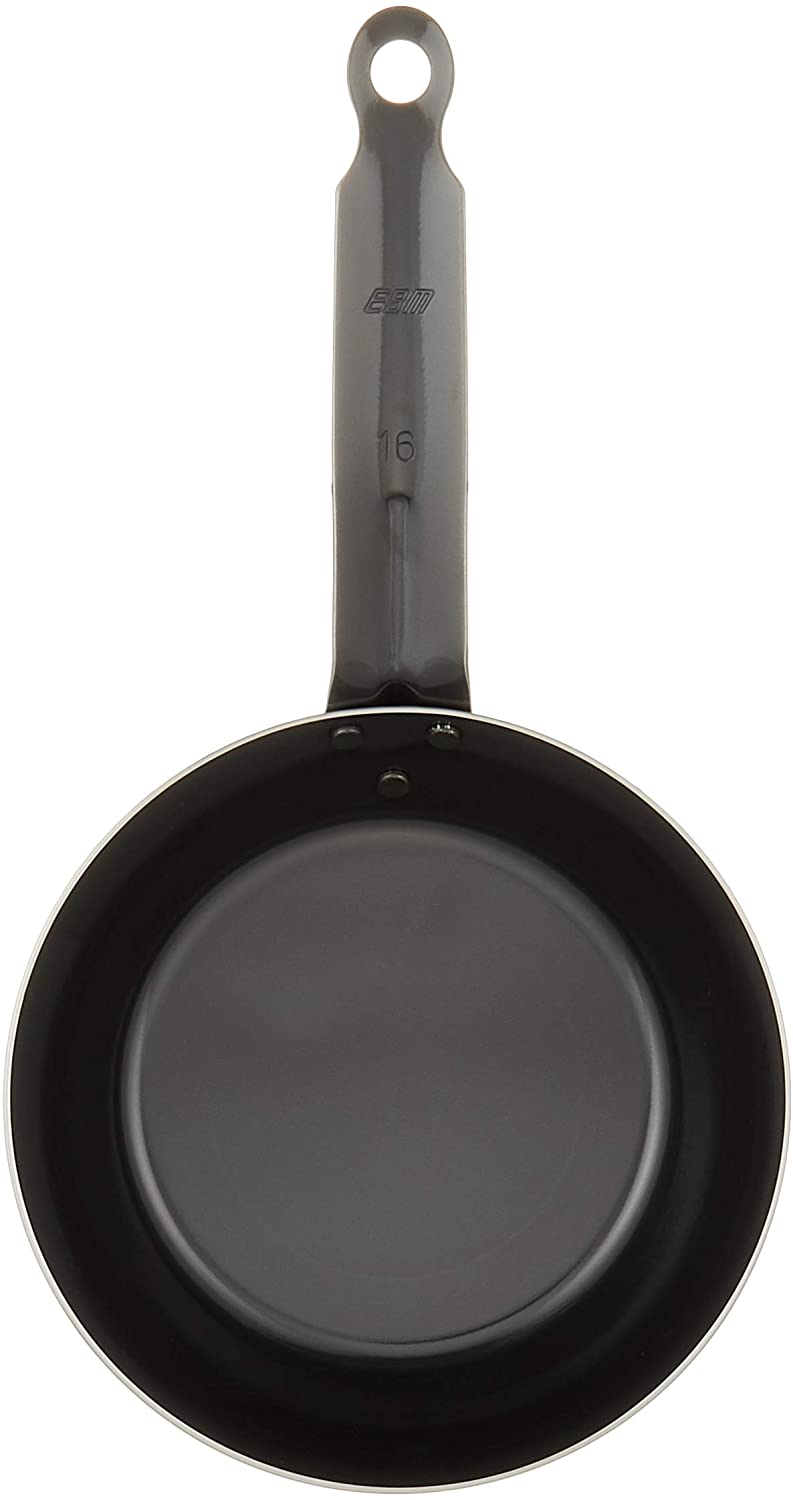 EBM 鉄厚板 ブルーテンパー フライパン 16cm