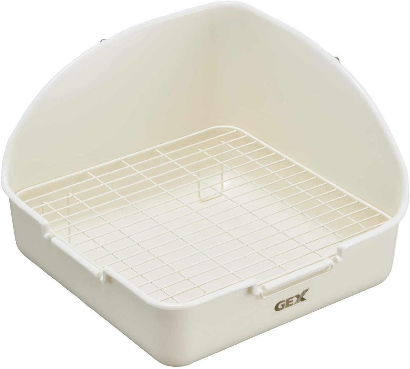 ジェックス ヒノキア 正方形ラビレット消臭セット ミルキーホワイト うさぎ・小動物用正方形トイレ 試供品付