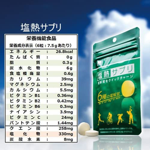 ミドリ安全 《電解質をクイックチャージ！乾いたカラダに塩分補給！》 塩熱サプリ 【3袋セット】