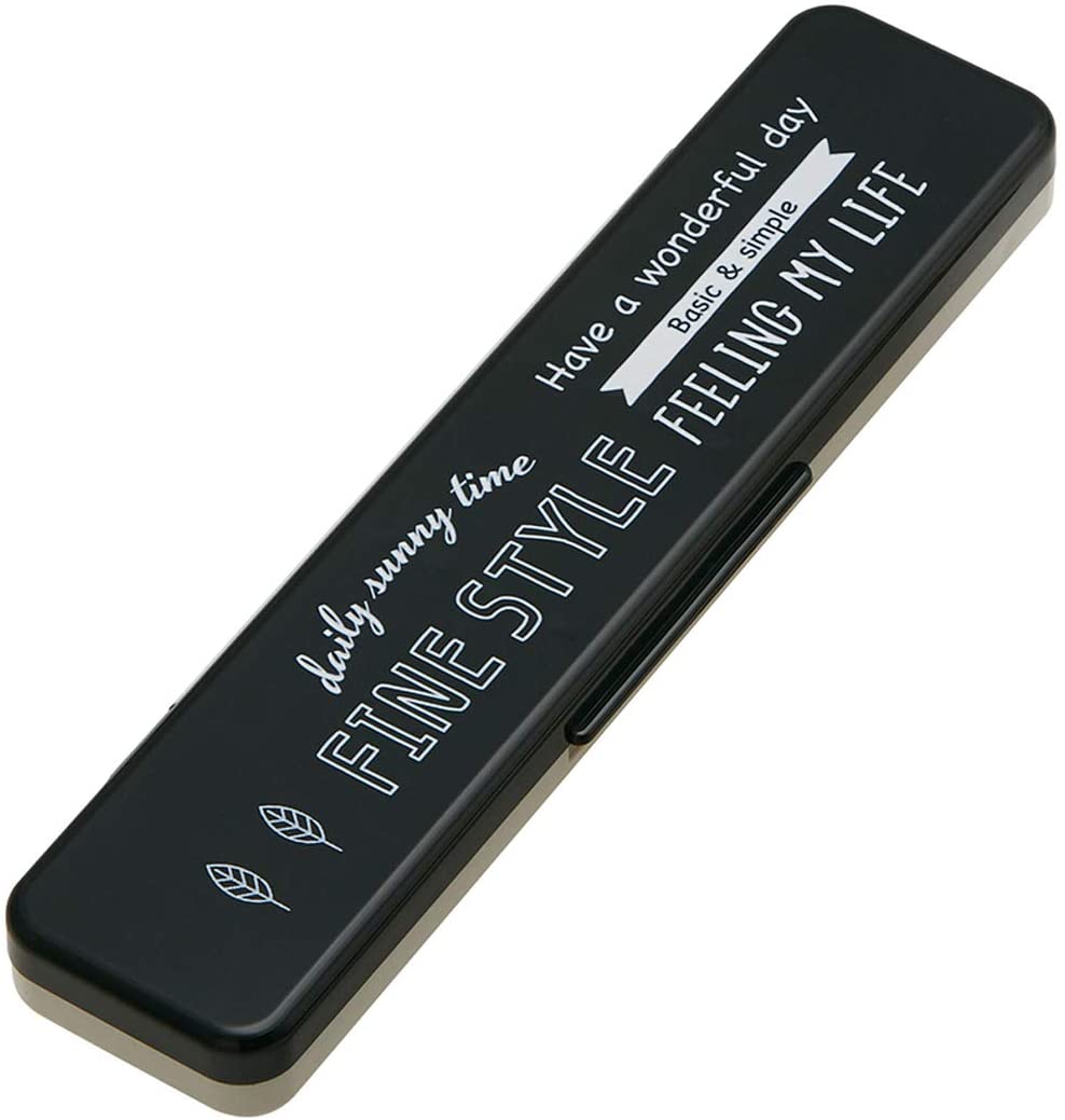 スケーター コンビセット 箸 スプーン セット 銀イオン Ag+ 抗菌 ファインスタイル ブラック 日本製 18cm CCS3SAAG