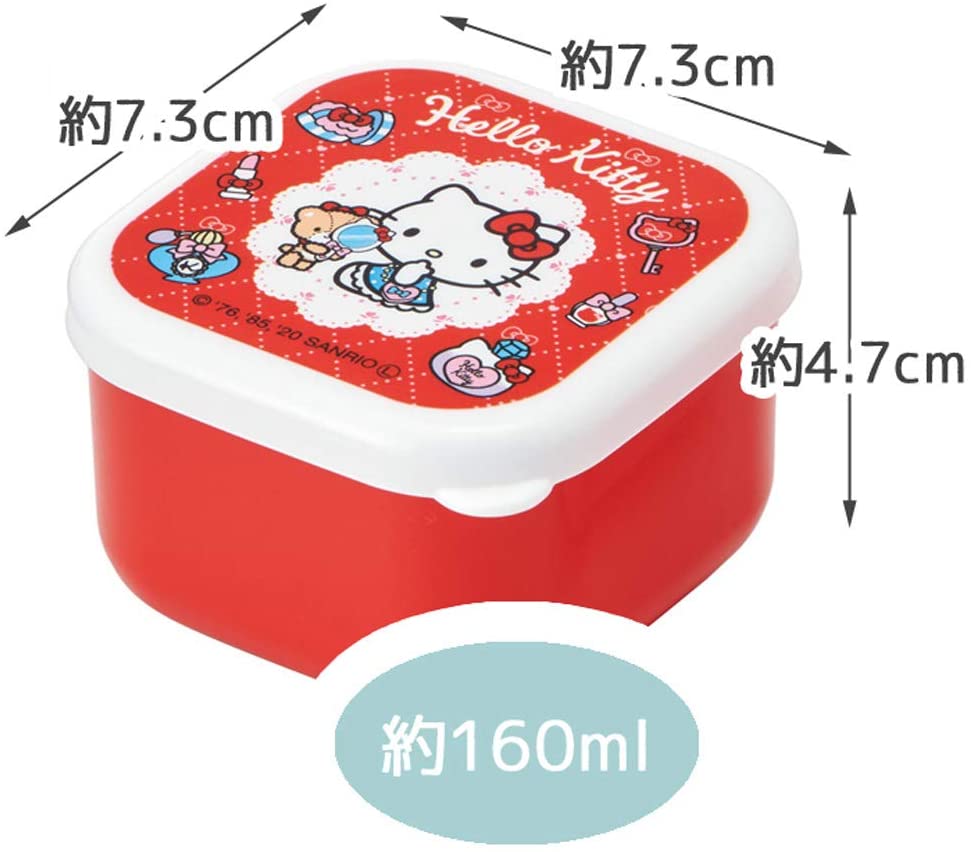 スケーター ミニ シール容器 保存容器 おかず入れ キティ おしゃれガール サンリオ 160ml 2個組 MO2W