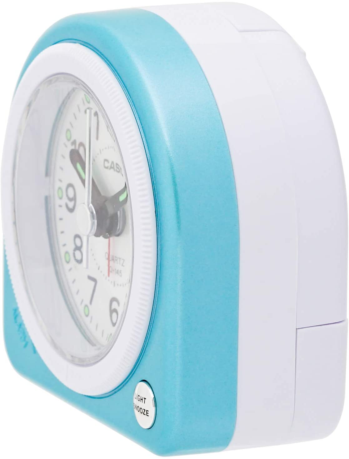 CASIO(カシオ) 目覚まし時計 ブルー 6.2×6.1cm アナログ ミニサイズ ライト 付き TQ-145-2JF 6.2×6.1×3.3cm