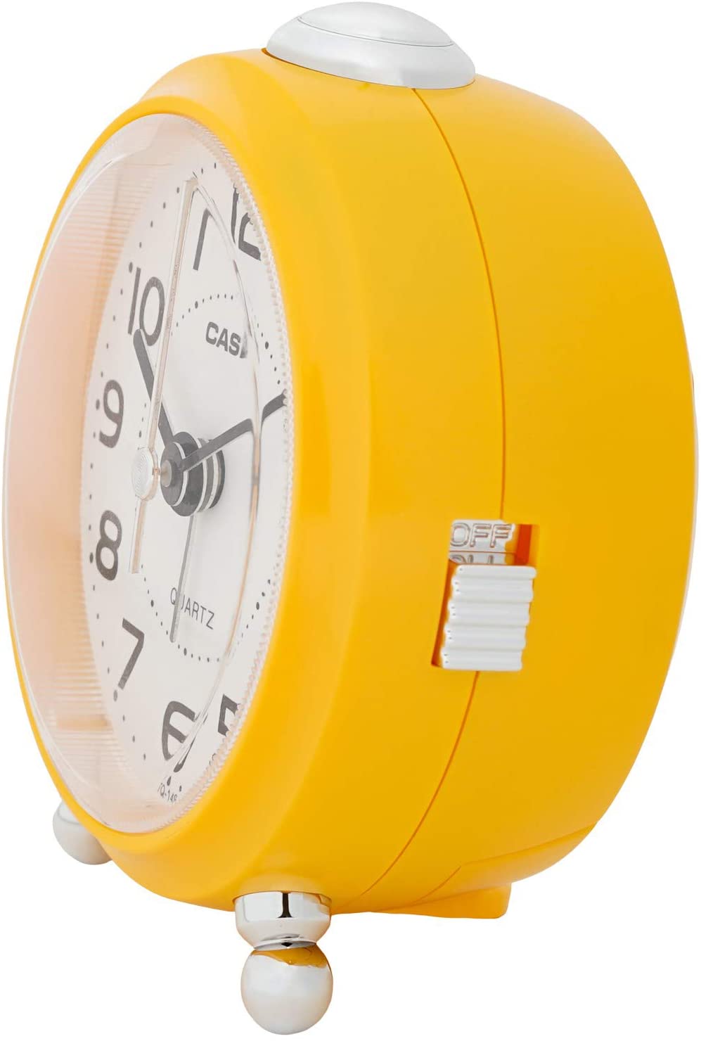 CASIO(カシオ) 目覚まし時計 イエロー 9×8.4cm アナログ 小型 TQ-149-9JF