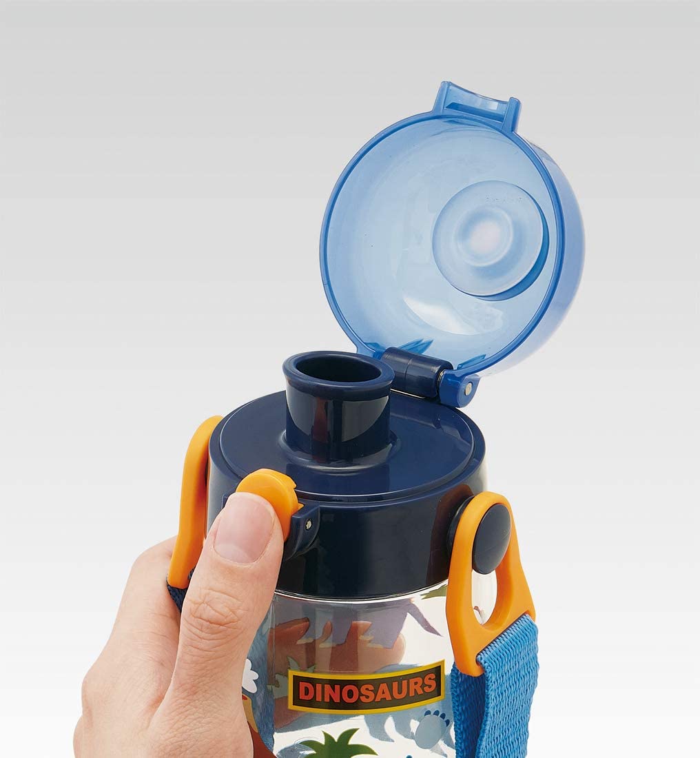 スケーター 直飲み 水筒 プラワンタッチ ボトル 480ml ディノサウルス 恐竜 PDDR5-A