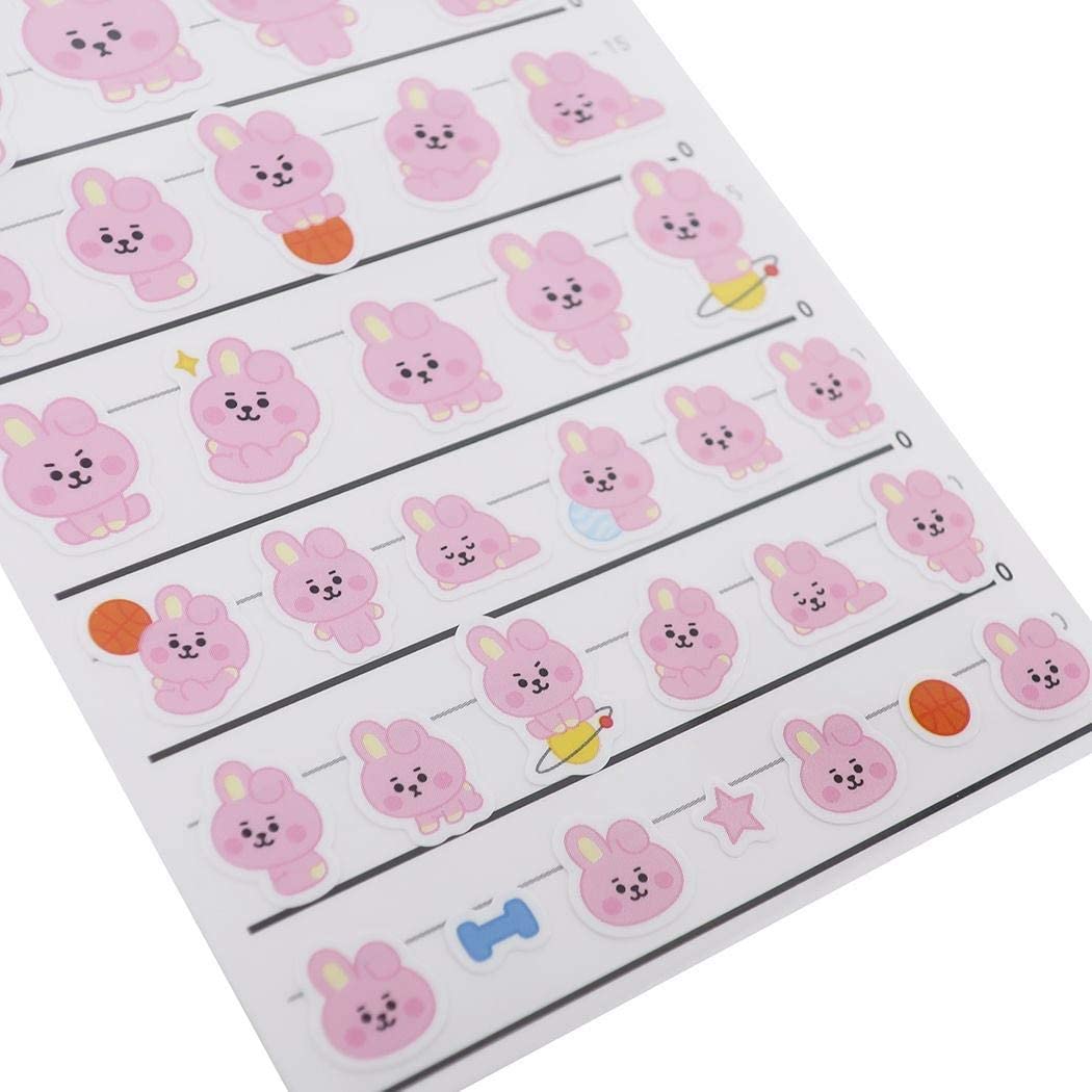 BT21[4サイズ ステッカー]COOKY/シール シート LINE FRIENDS