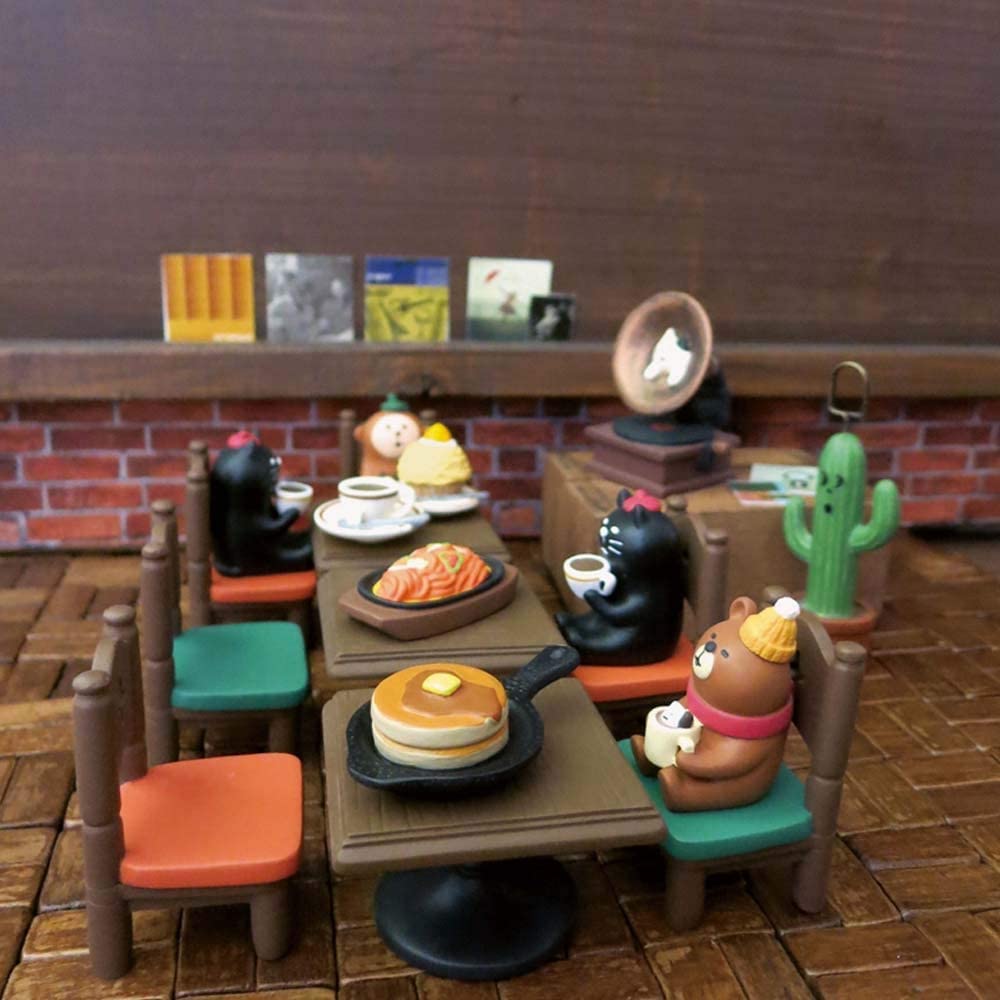 DECOLE concombre 黒猫コーヒー ZCB-74676 約24×30×h43 単位(mm)