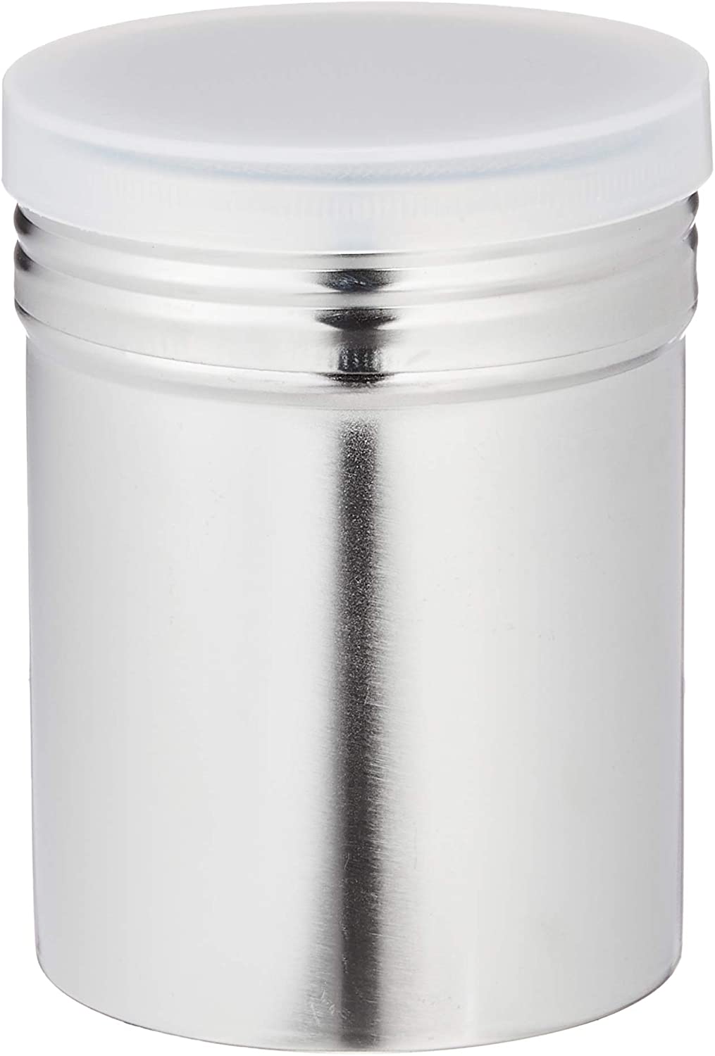 18-8 パウダー缶(アクリル蓋付)大 φ70×95