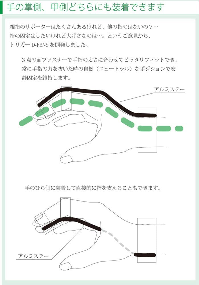bonbone 指サポーター トリガー・D-FENS124 S