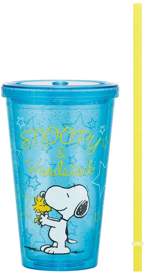 スケーター 二層 タンブラー ストロー付 500ml スヌーピー ピーナッツ KS5ST
