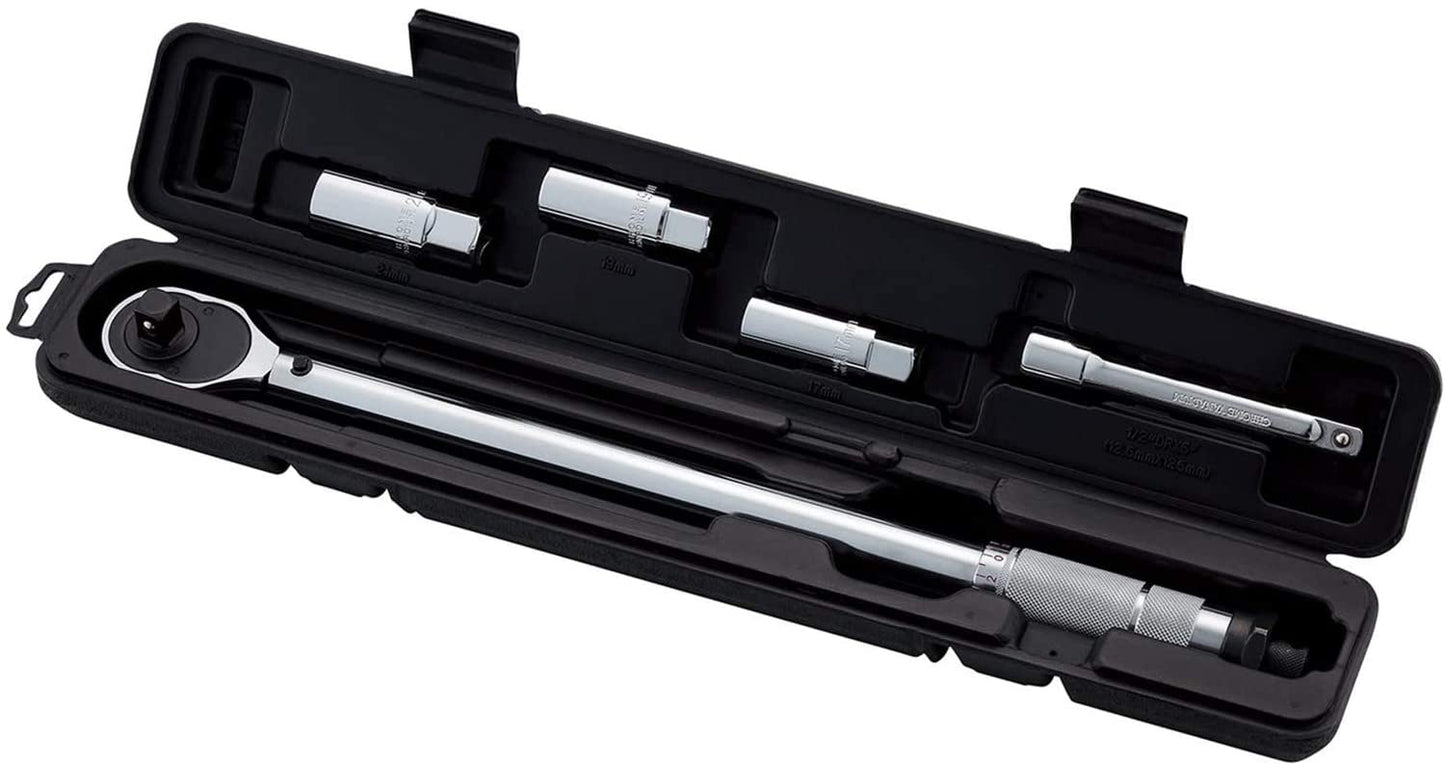 E-Value プレセット型トルクレンチ 差込角 12.7mm (1/2インチ) 40～200Nm 左右両回転対応 ETR4-200