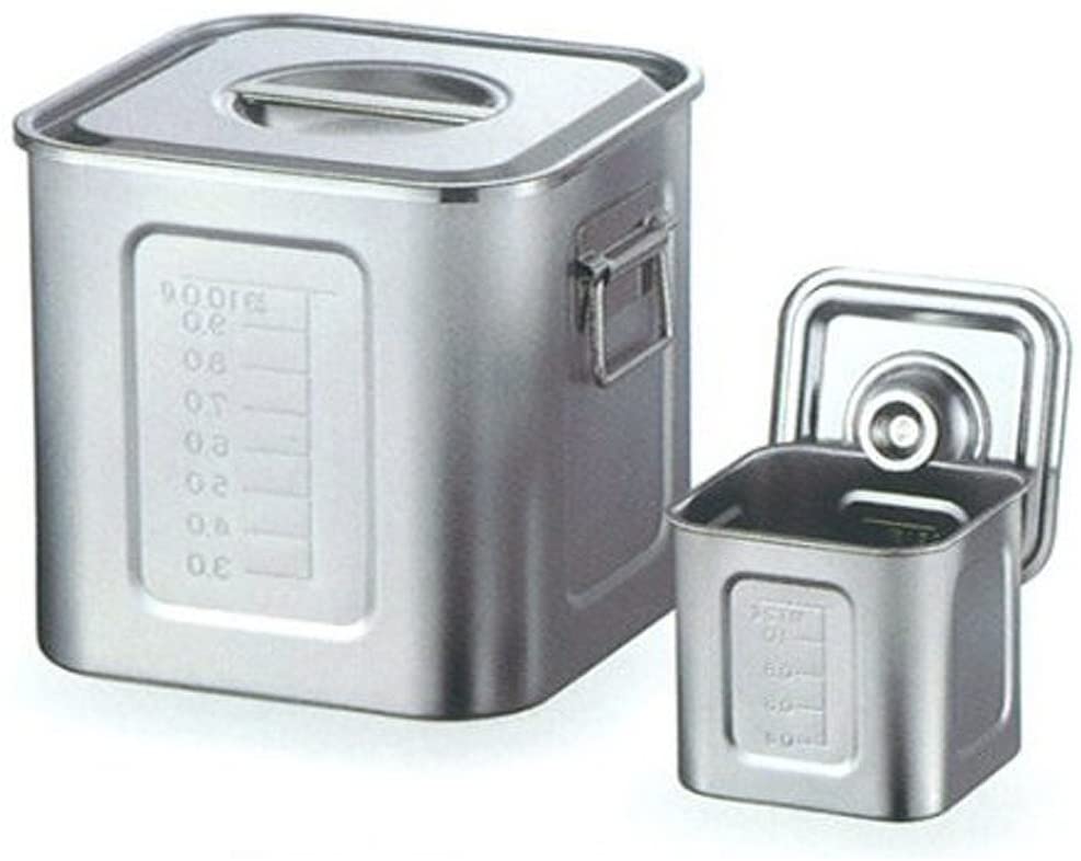 AG 21-0 目盛付 角型キッチンポット 30cm (手付)