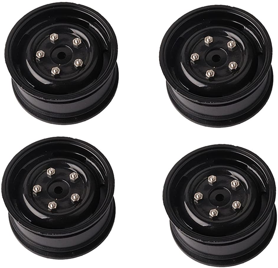 1:10スケール1.9インインホイールリム六角ハブDIY For Axial SCX10 CC01 RCロッククローラー