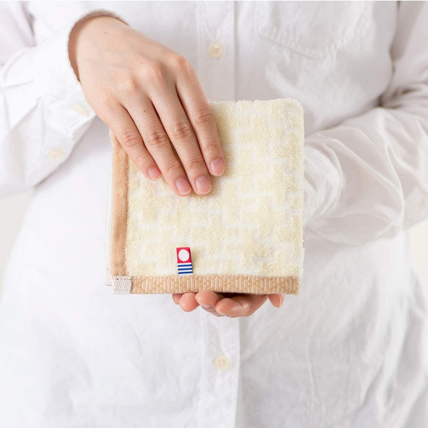 スタイレム 今治謹製 千歳はんかち タオルハンカチHK1017YE 日本製 イエロー