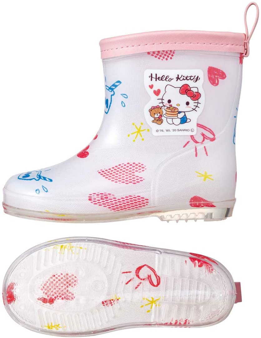スケーター レインブーツ シューズ 長靴 子供用 キティ サンリオ 反射テープ付 14cm RIBT1