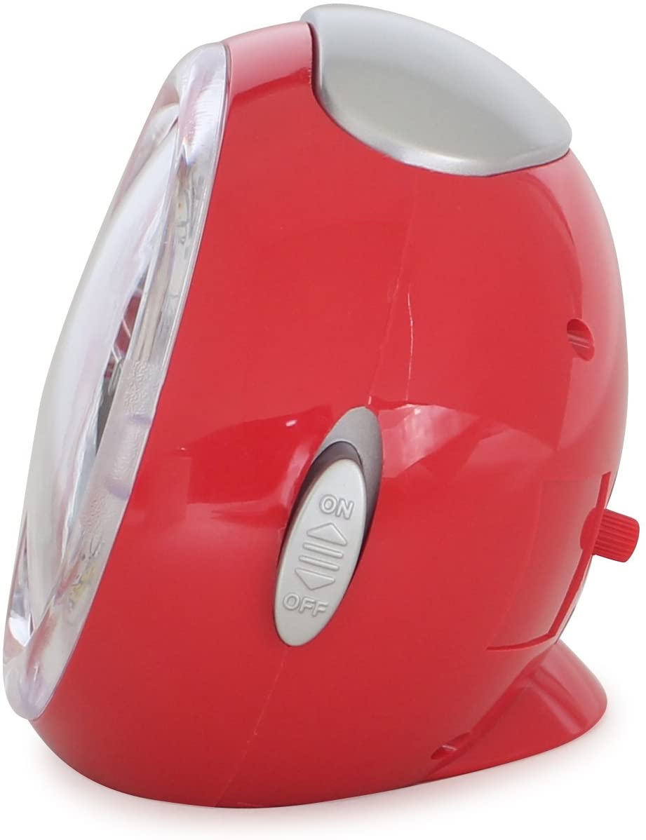 スヌーピー 目覚まし時計 LEDクロック 4曲メロディアラーム メニーフェイス レッド