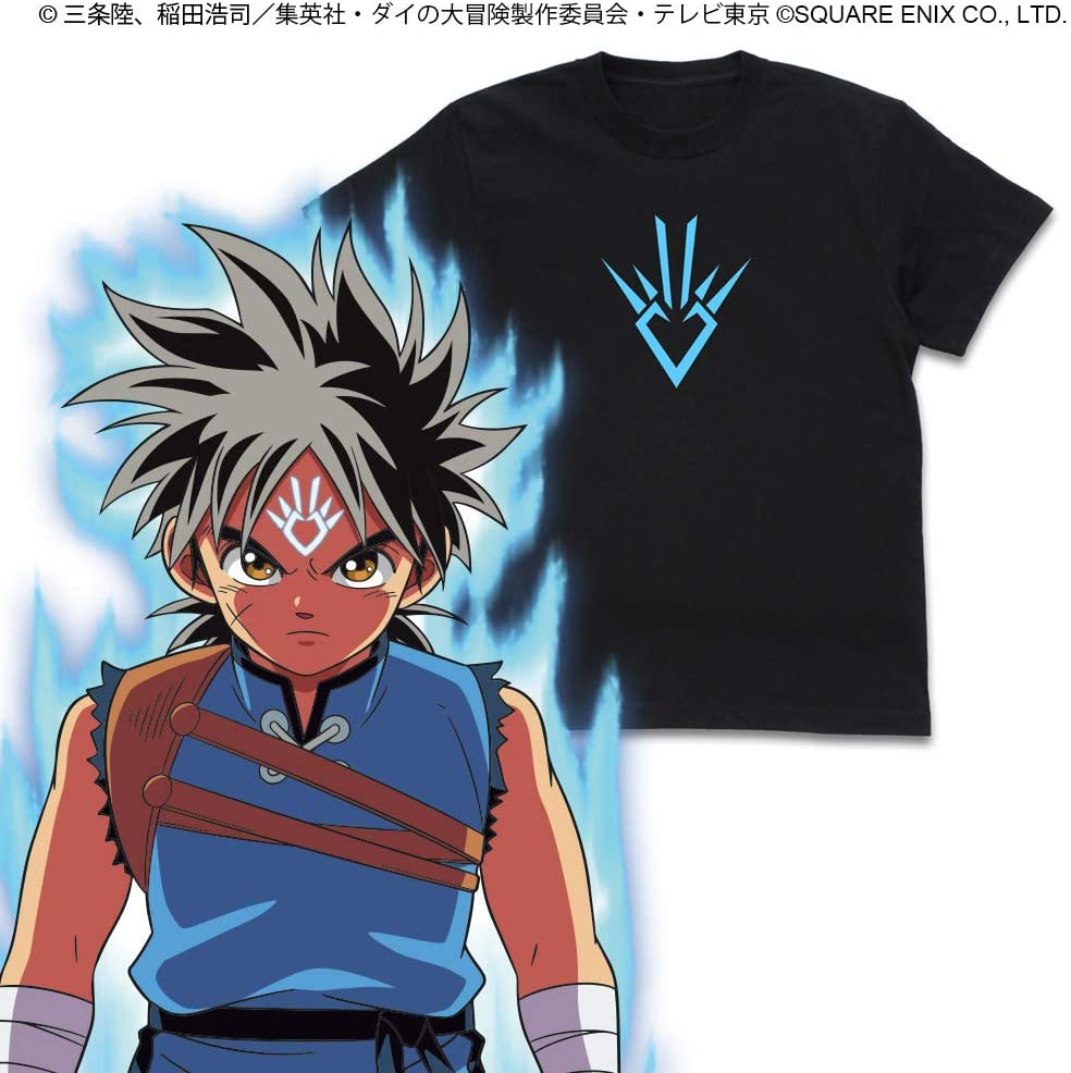 ドラゴンクエスト ダイの大冒険 竜の紋章 Ｔシャツ／ＢＬＡＣＫ－Ｍ