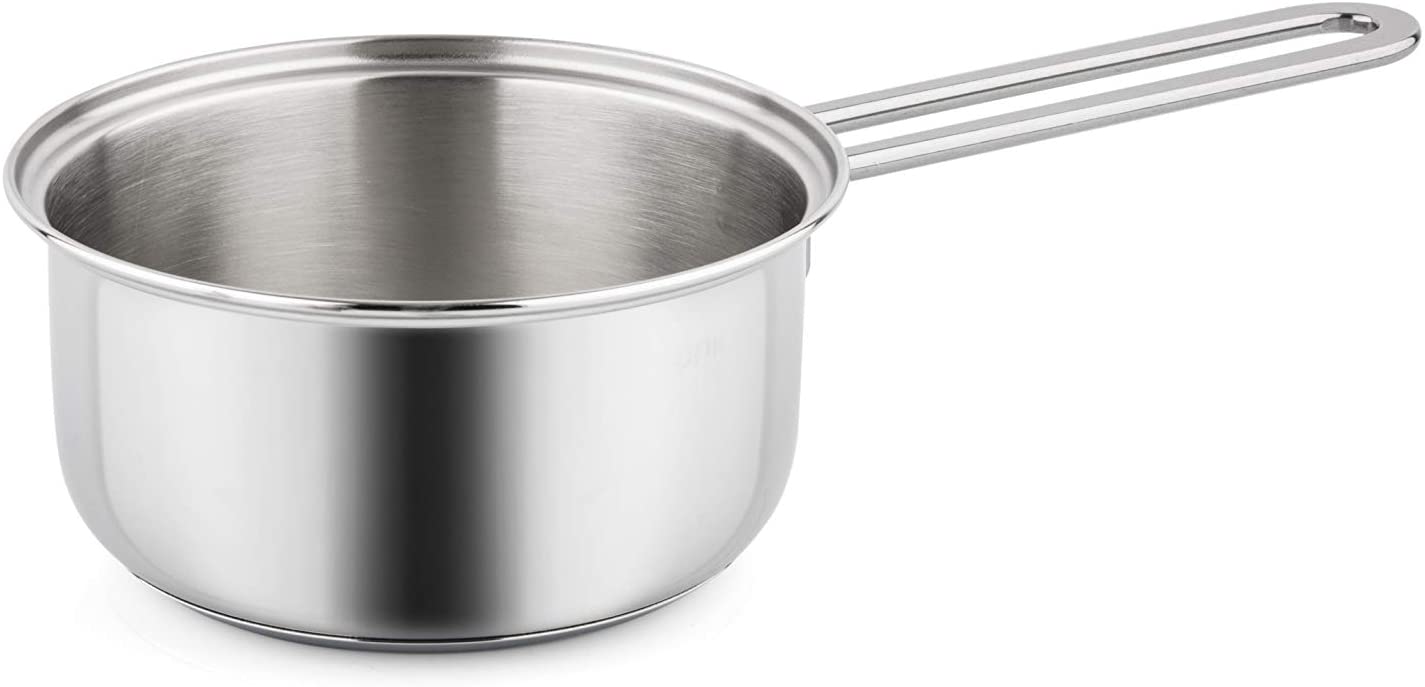 Barazzoni 片手鍋 ステンレス ?16×H8.2cm 蓋付 ソースパン DOLCE VITA 267610016