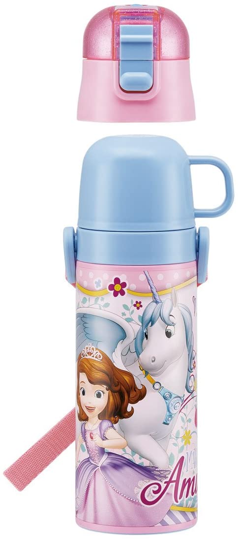 スケーター 子供用 2WAY ステンレス水筒 コップ付き ソフィア SKDC4