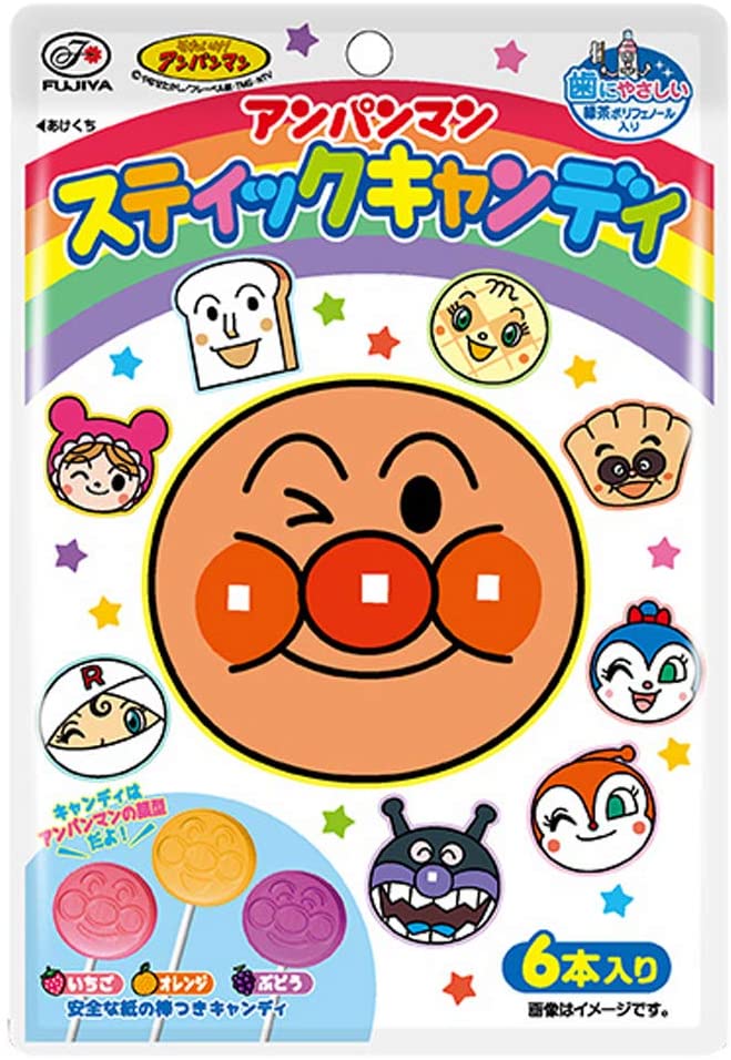 不二家 アンパンマンスティックキャンディ 6本 ×12袋