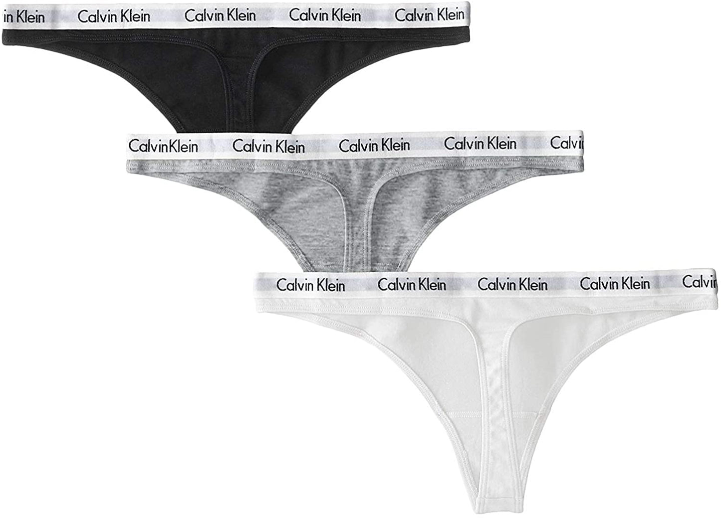 Calvin Klein(カルバンクライン)Tバック ビキニ 3枚セット レディース インナー 下着 QD3587 [並行輸入品]