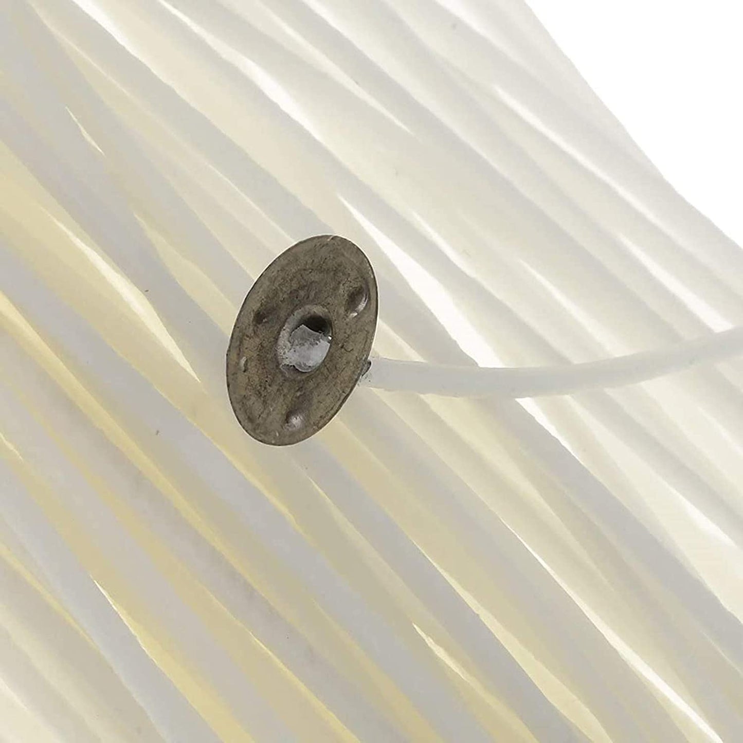 50本 15cm キャンドル用芯 ソイワックス ろうそくの芯 ソイ ワックス加工 座金付き