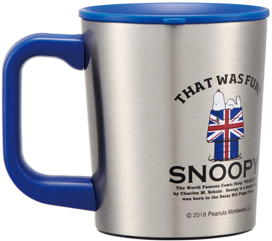 スケーター フタ付 ステンレス マグカップ コップ タンブラー スヌーピー Peanuts ピーナッツ 320ml STMG3F