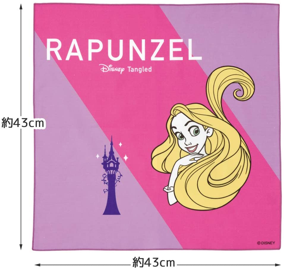 スケーター ランチクロス ラプンツェル カラーズ ディズニー 日本製 43×43cm KB4