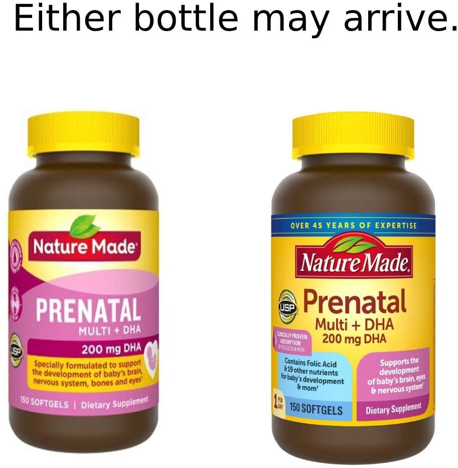 Nature Made Prenatal Multi + Dha, 150 Softgels by Nature Made