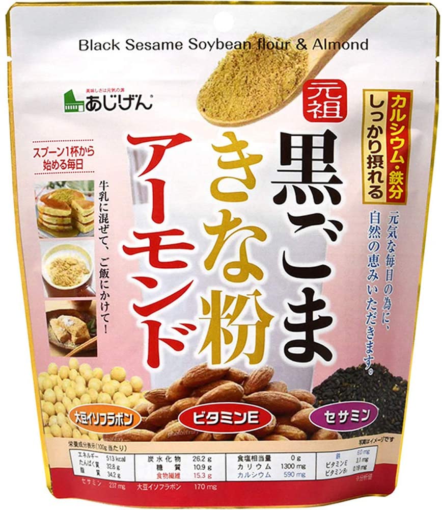 味源 黒ごまきな粉アーモンド 300g ×10個