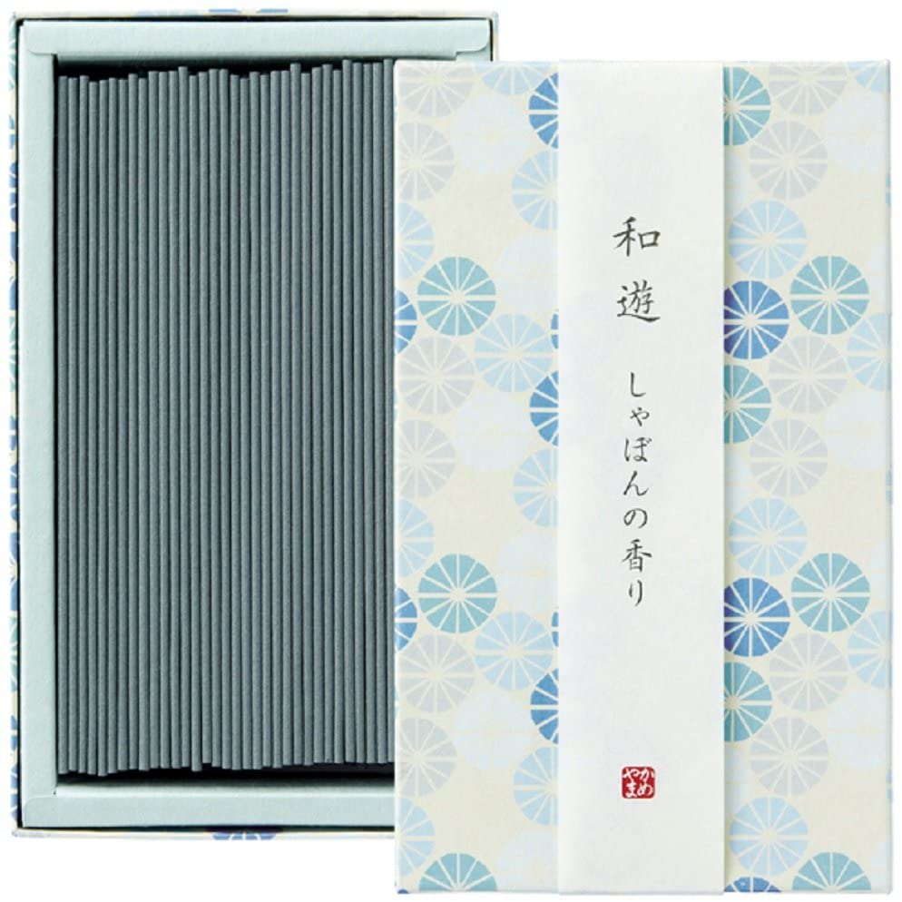 和遊 しゃぼんの香り 平箱 約130g お線香