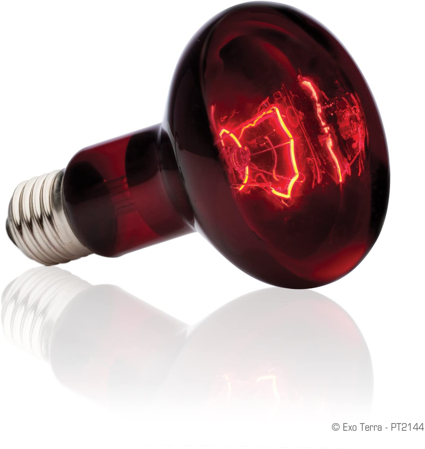 ジェックス エキゾテラ ヒートグロー 赤外線照射スポットランプ 100W 赤い光 トカゲ類等