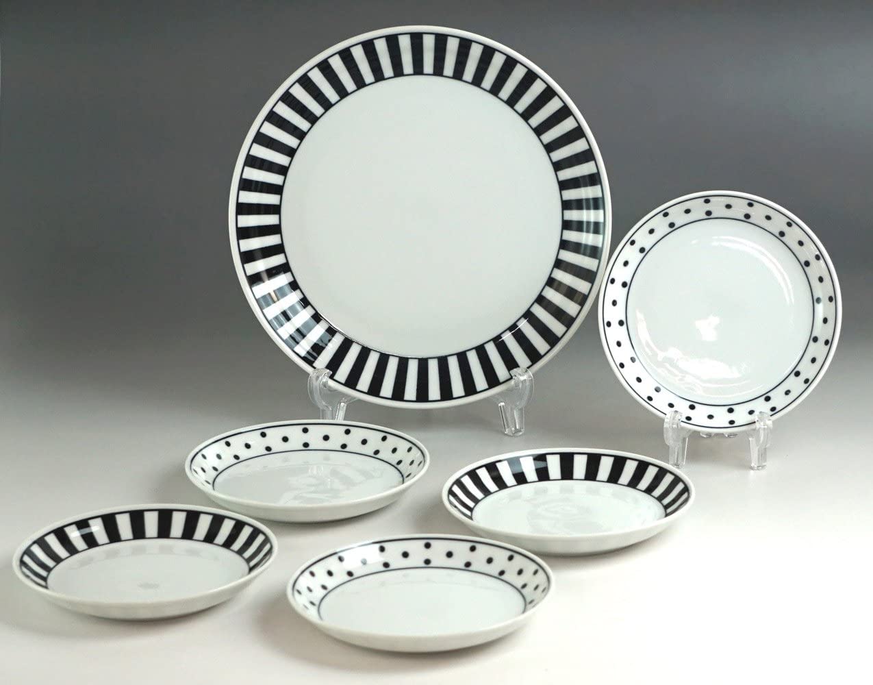 bloom 美濃焼 ノヴァ パーティデッシュセット 16396 直径25cm・直径15.5cm