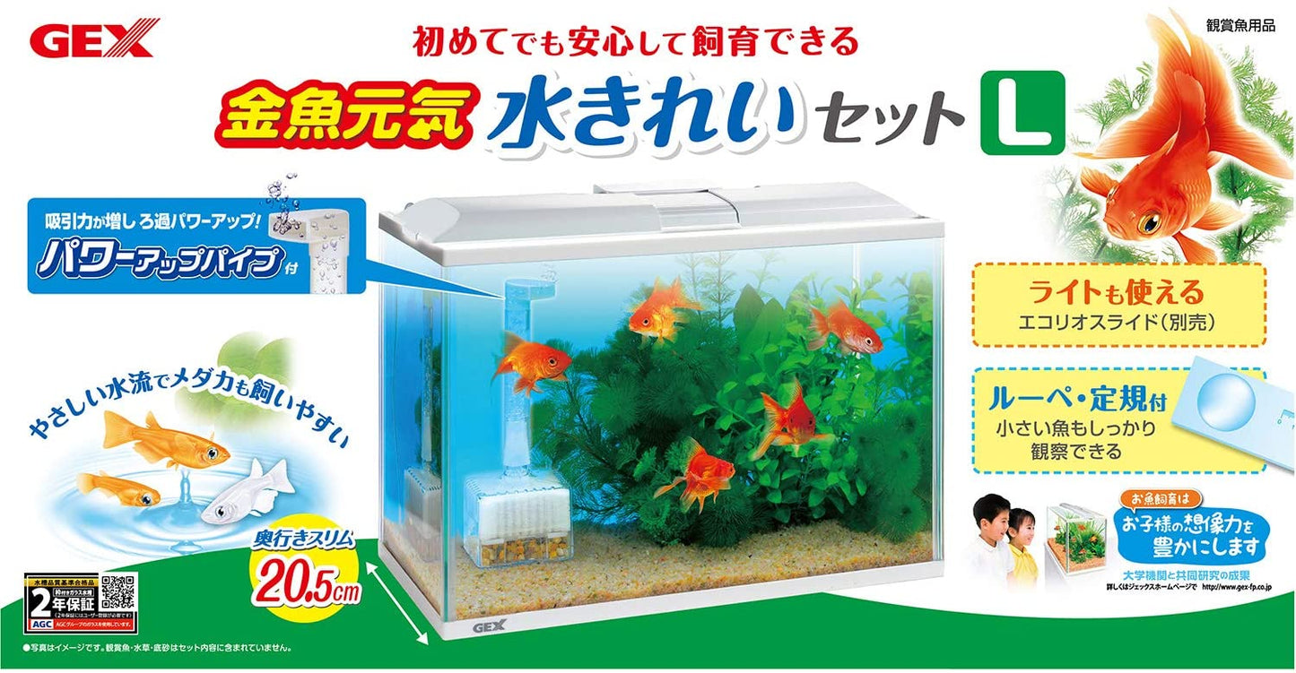 ジェックス 金魚元気 水きれいセット L