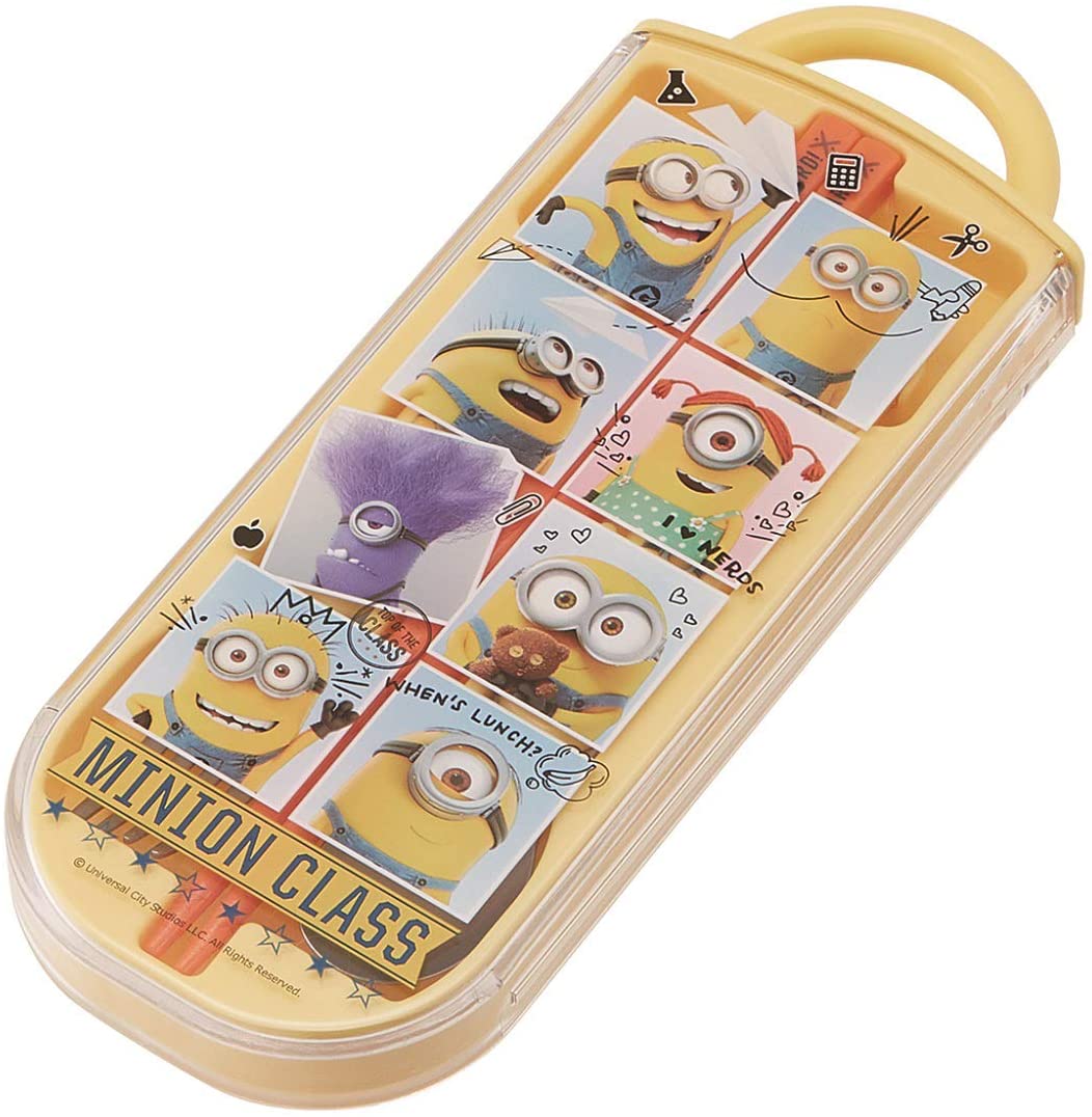 スケーター 弁当用箸 子供用 トリオセット 箸 スプーン フォーク ミニオン 20 16.5cm TACC2-A