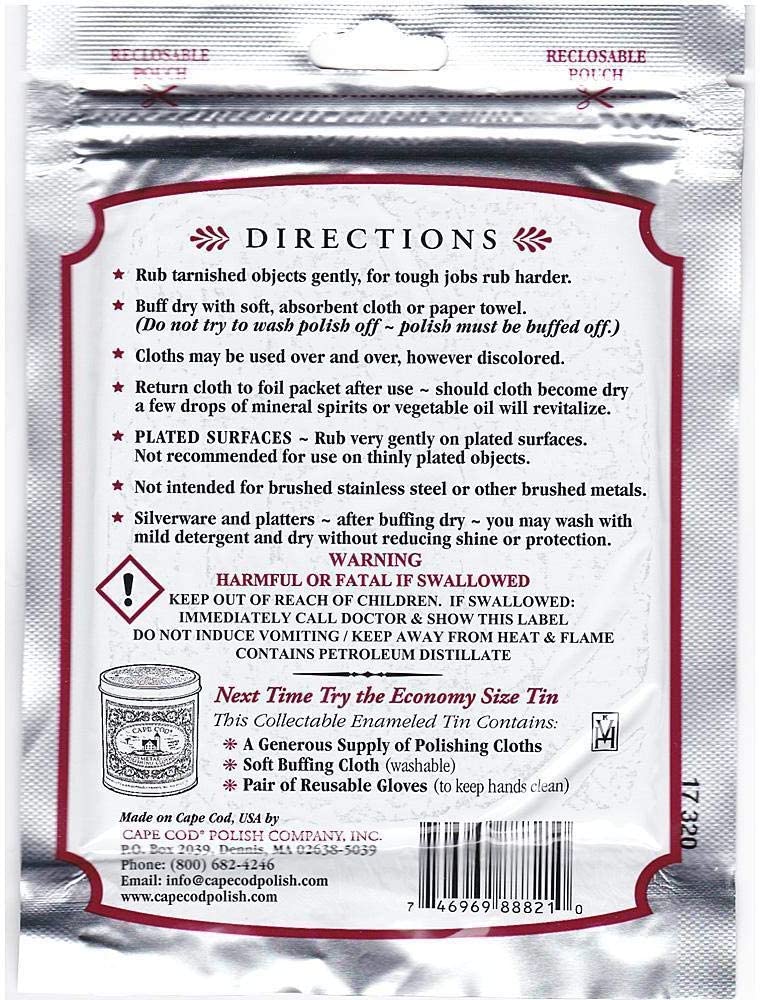 Cape Cod Polish8821Polishing Cloth-METAL POLISHING CLOTH (並行輸入品)