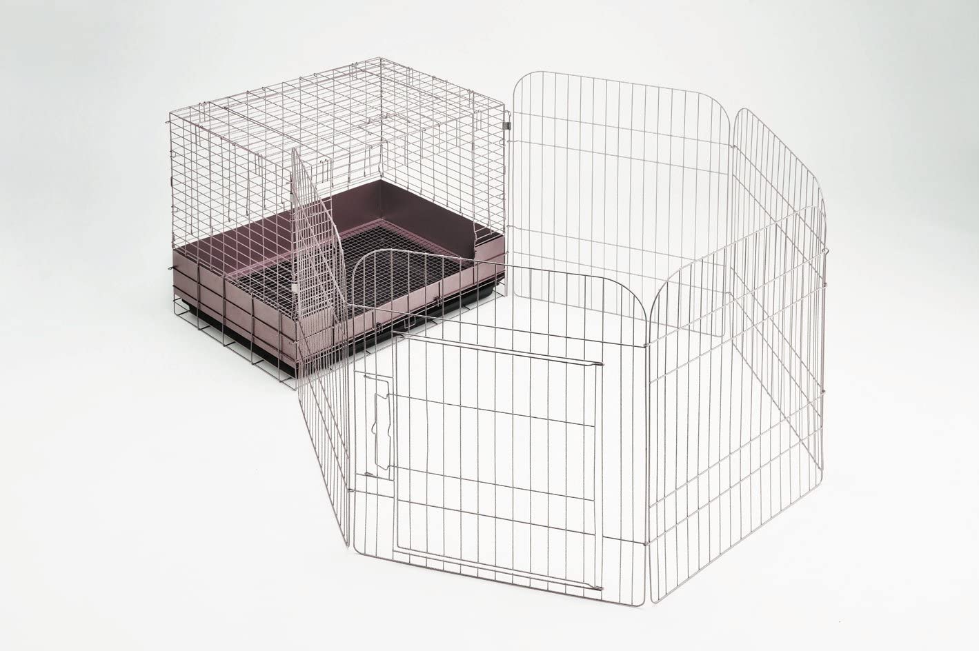 ジェックス ラビットサークルH65 クラシックリビング ブラウンカラー 6枚入