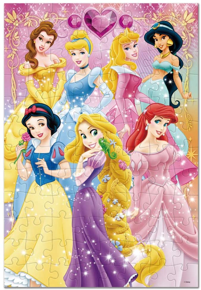 96ピース 子供向けパズル ディズニー きらきらプリンセス 【こどもジグソーパズル】