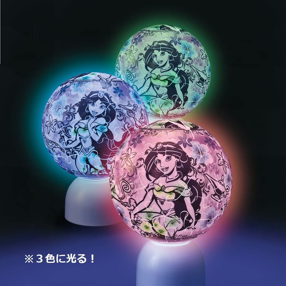 60ピース ジグソーパズル 光る球体パズル パズランタン アラジン ライン・トーン―ジャスミン―