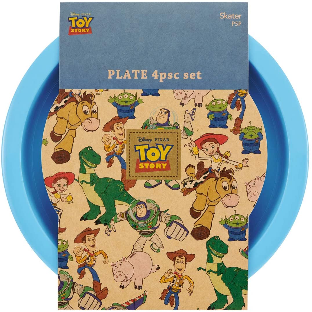 スケーター ランチプレート プレート 4個セット プラスチック製 トイ・ストーリー ディズニー 日本製 P5P